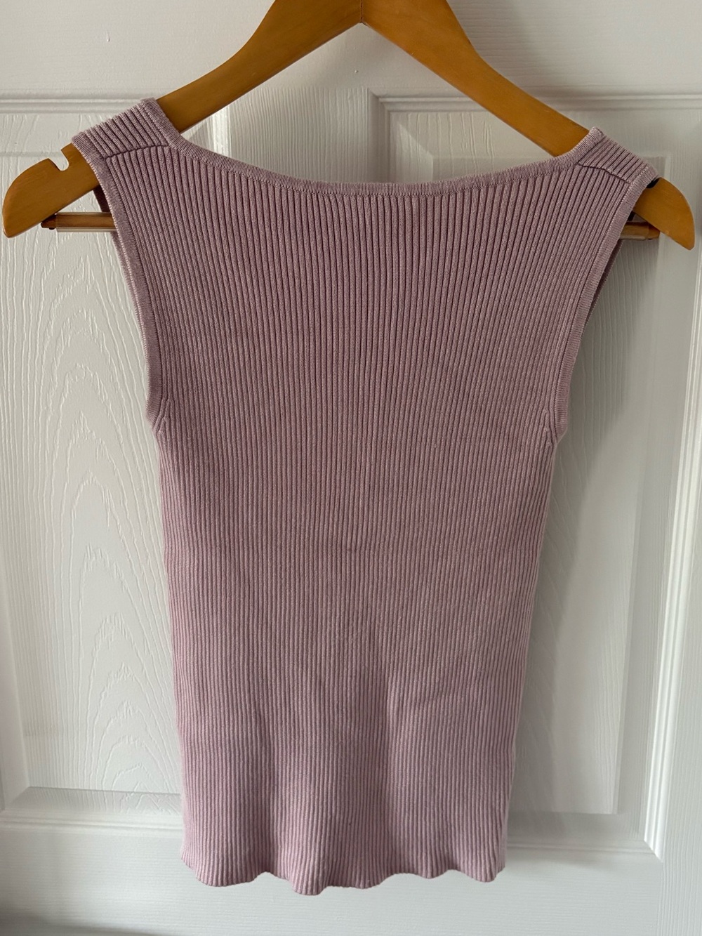 Abercrombie & Fitch Ribbed Tank Top in Dusty Pink Size XS